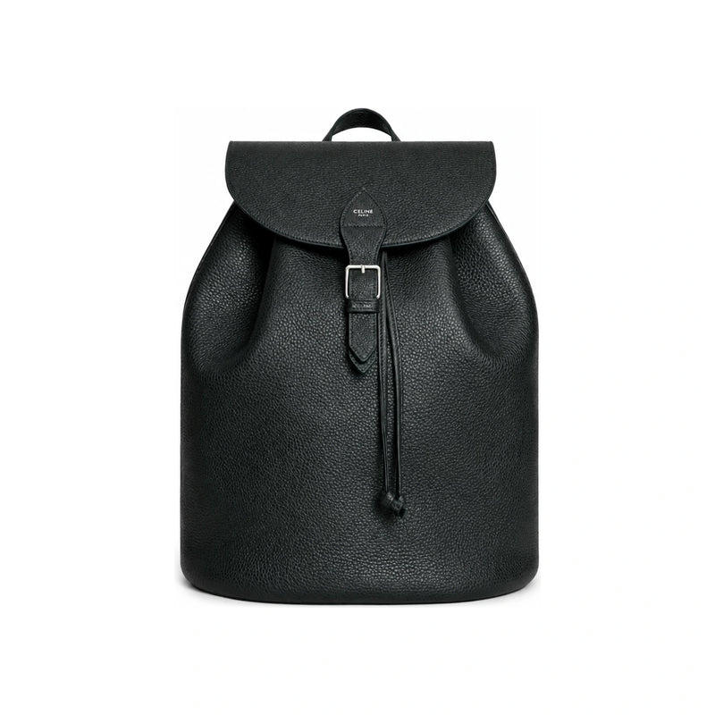 CELINE Night Green Grained Calfskin Large Folco Backpack Crossbod 122663GT7 31NG