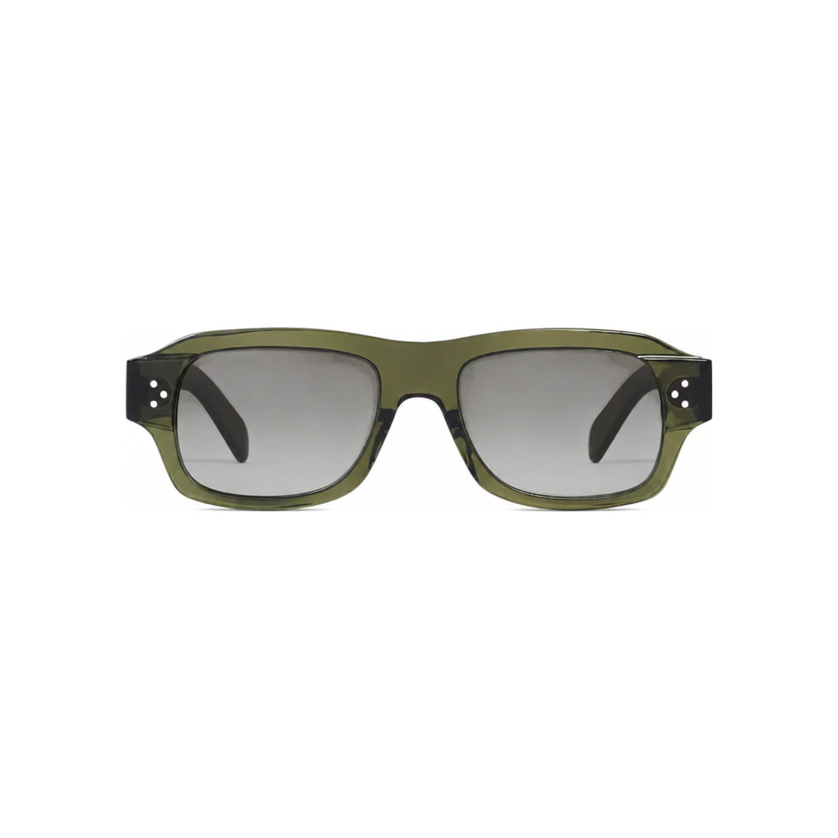CELINE Black Frame Acetate Transparent Khaki 61 Sunglasses 4S327CPLB 15KT
