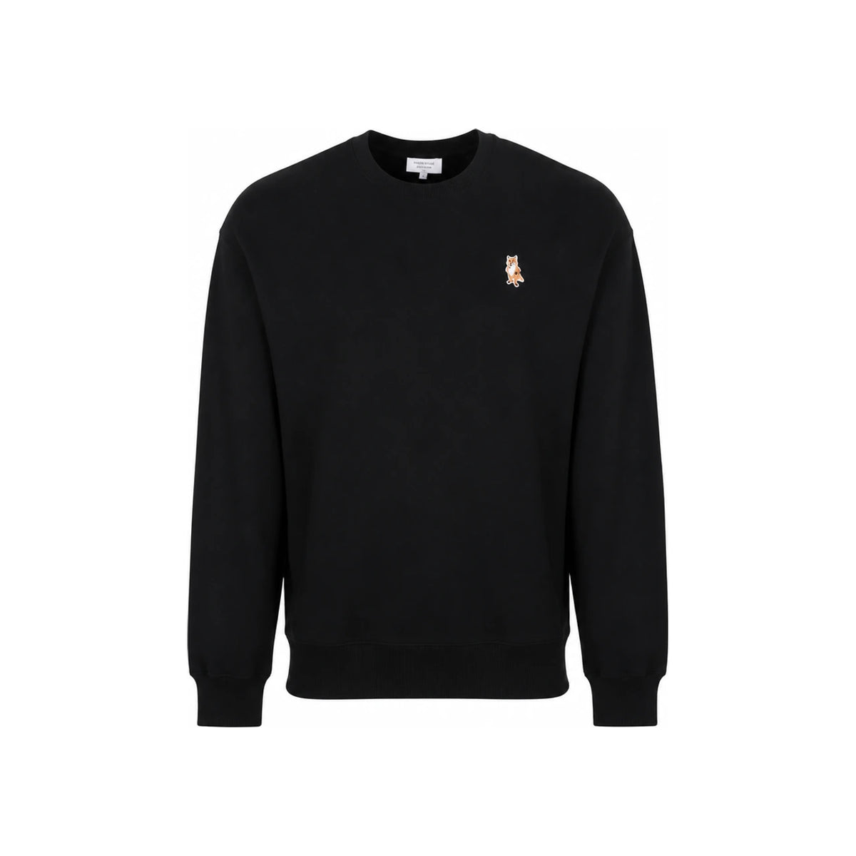 Maison Kitsune Standing Fox Patch Comfort Fit Sweatshirt Navy