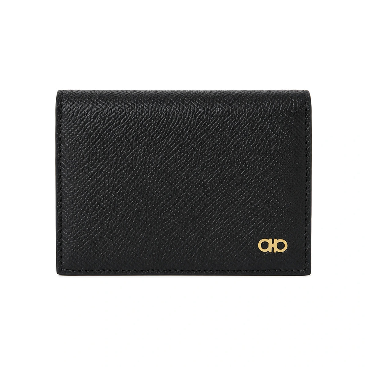 Ferragamo Gancini Men’s Leather Card Holder Wallet 661607 0781793