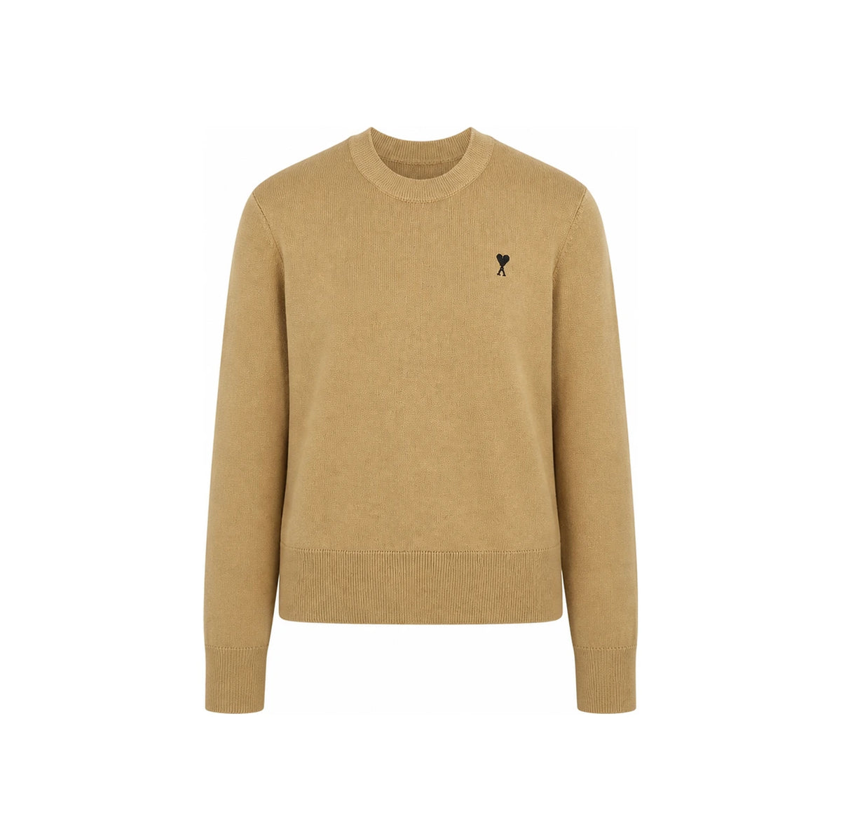 AMI Small Heart Logo Crewneck Knit Sweater Women FKS826 001 288
