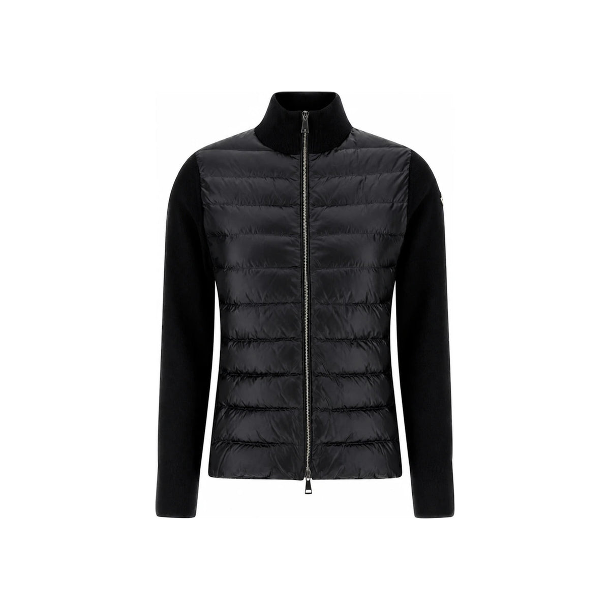 Moncler Black Logo Patch Knit Mix Zip-Up Lightweight D K2 093 9B000 23 M1131 999