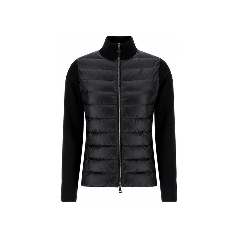 Moncler Black Logo Patch Knit Mix Zip-Up Lightweight D K2 093 9B000 23 M1131 999