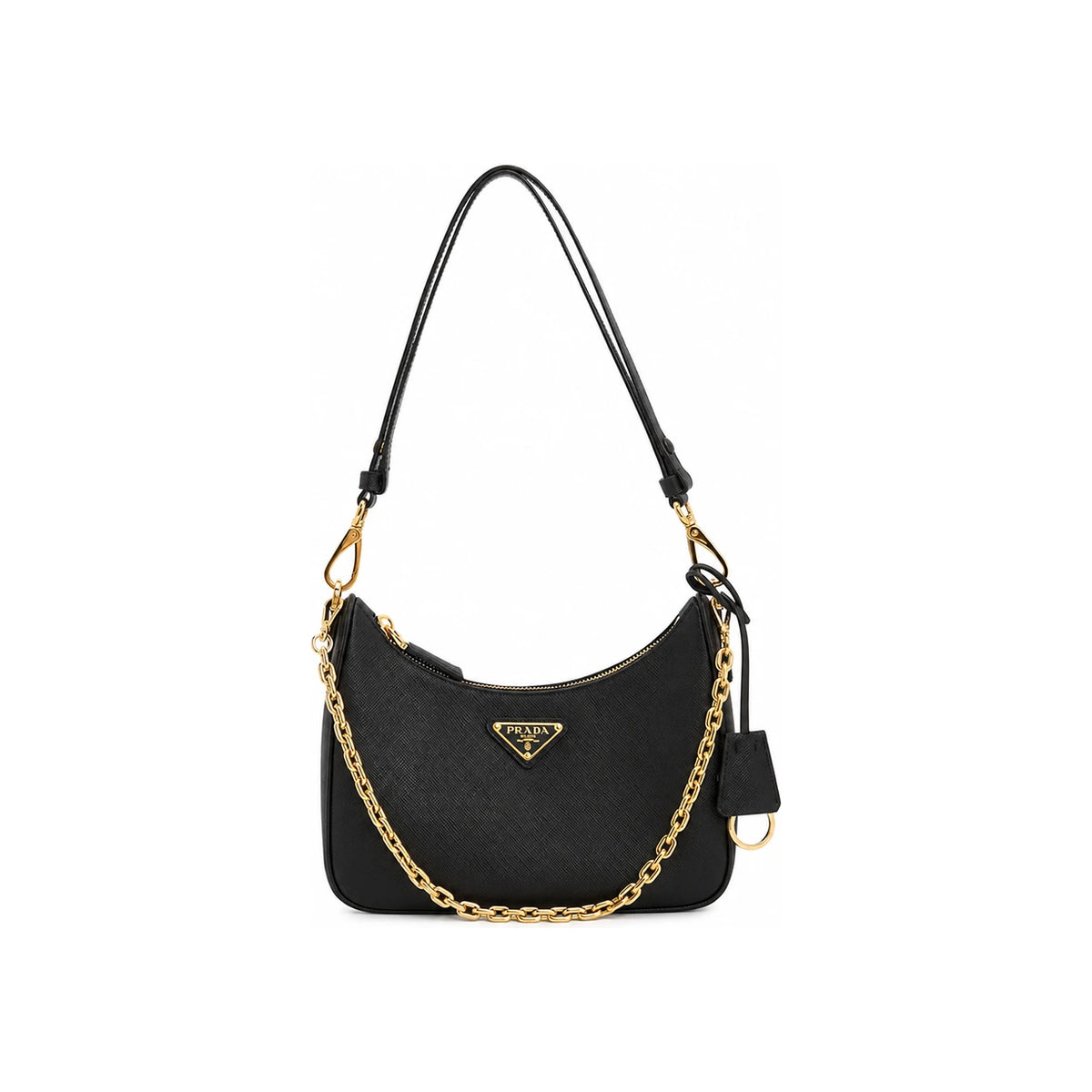 PRADA Leather Tote Bag Brown