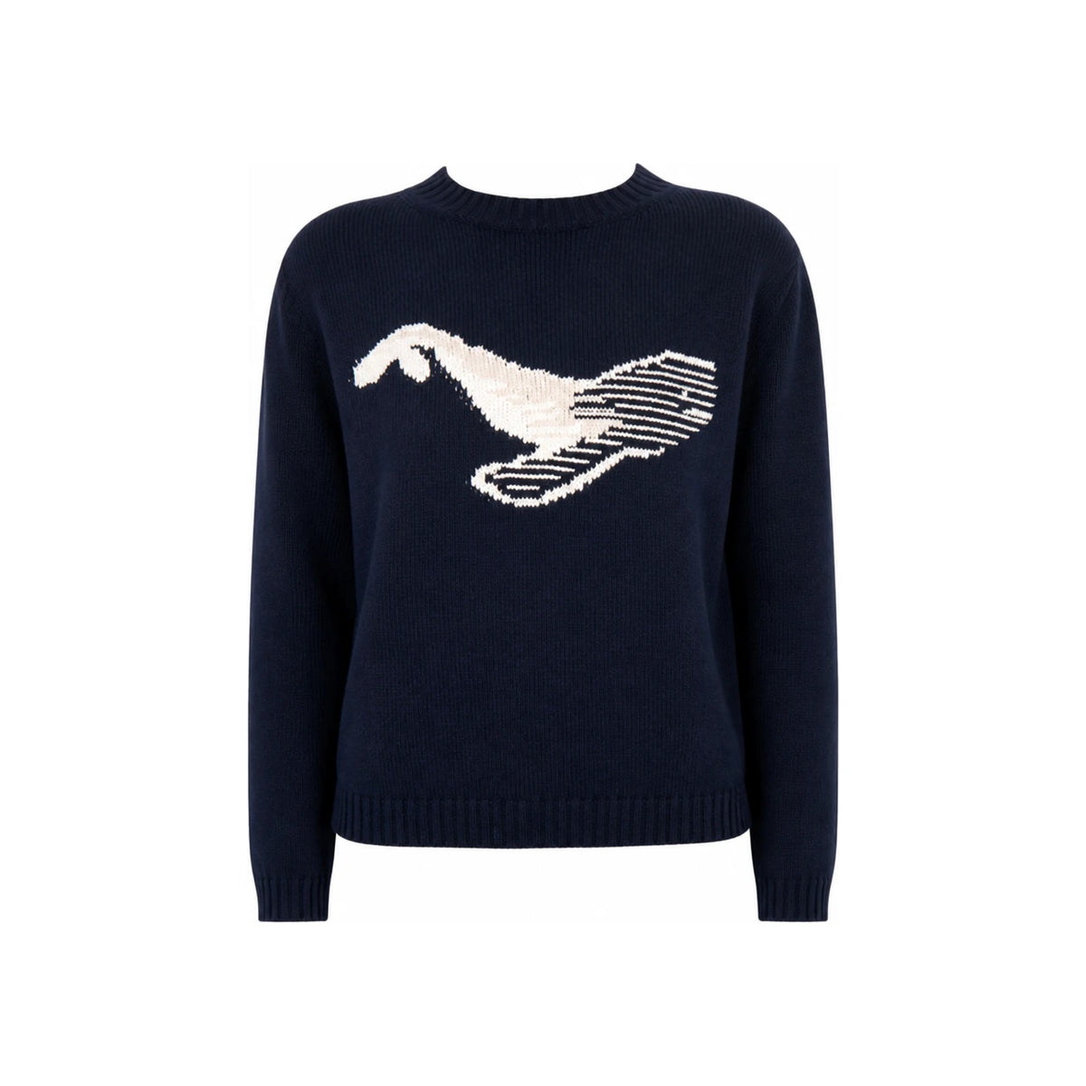 Max Mara NESPOLA Cotton Round Neck Knit Sweater for Women