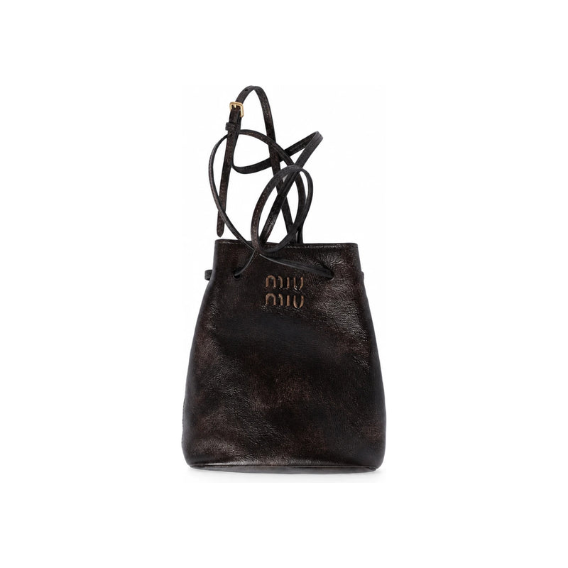 Miu Miu Nappa Leather Pouch Crossbody Bag 5NF460 AF6P F0201