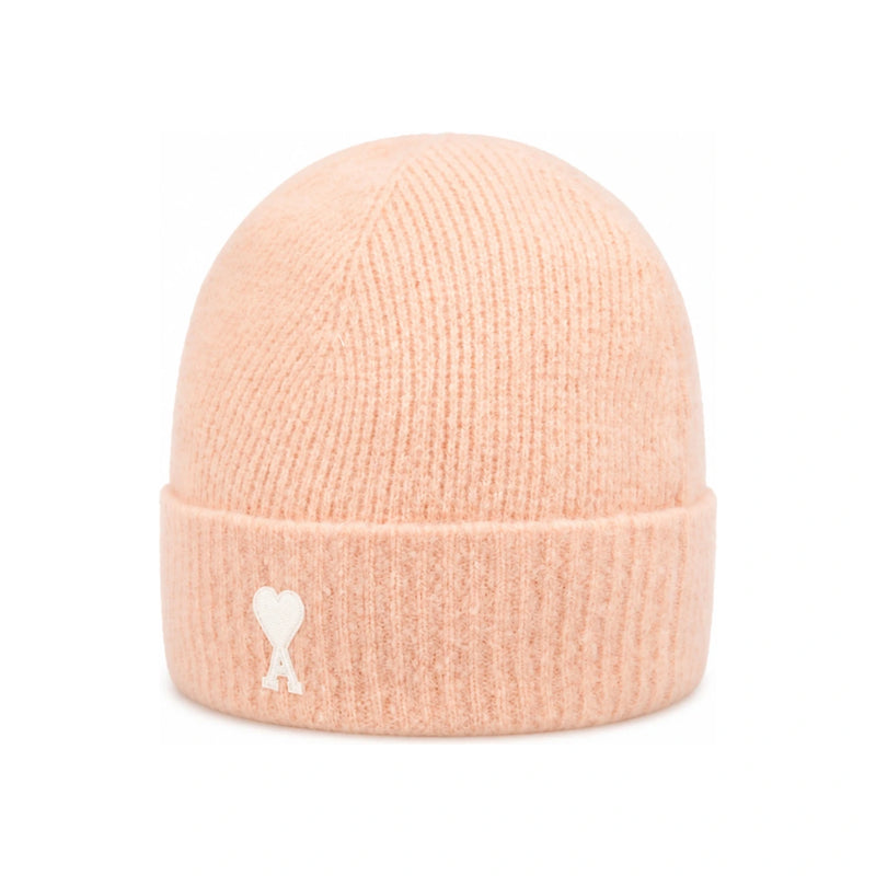 AMI Small Heart Logo Beanie Hat for Men UBO005 KN0135 6807
