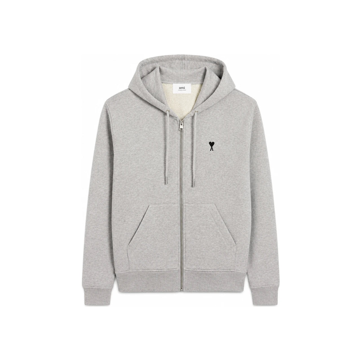 AMI Men’s Hooded Zip-Up Cardigan HSW765 730 0951