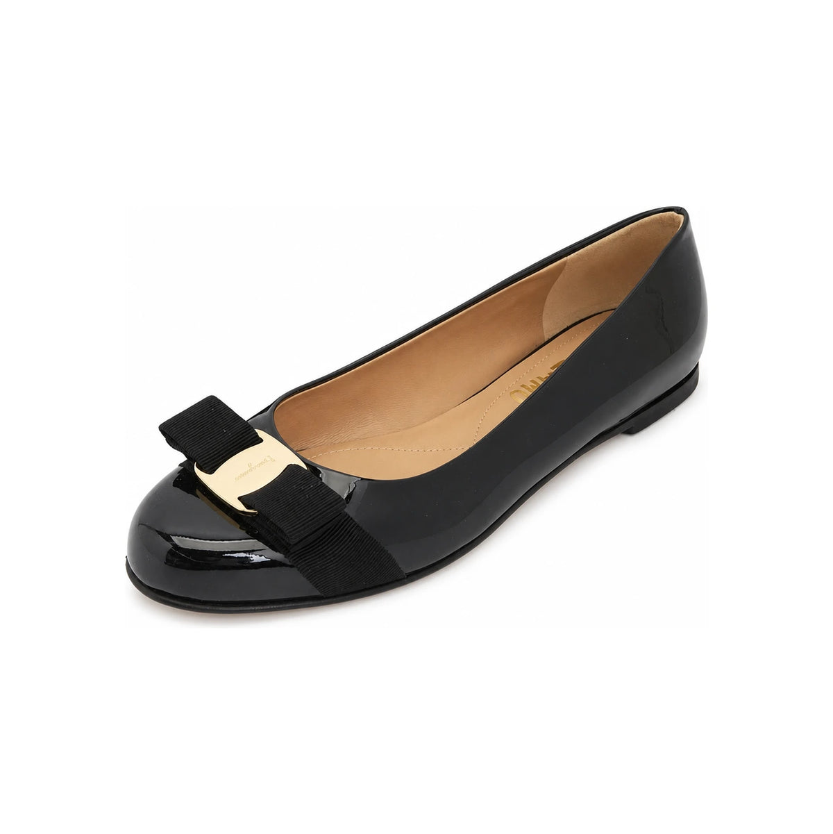 Ferragamo Vara Ballerina Women’s Flat Shoes Width C 01J070 0782036
