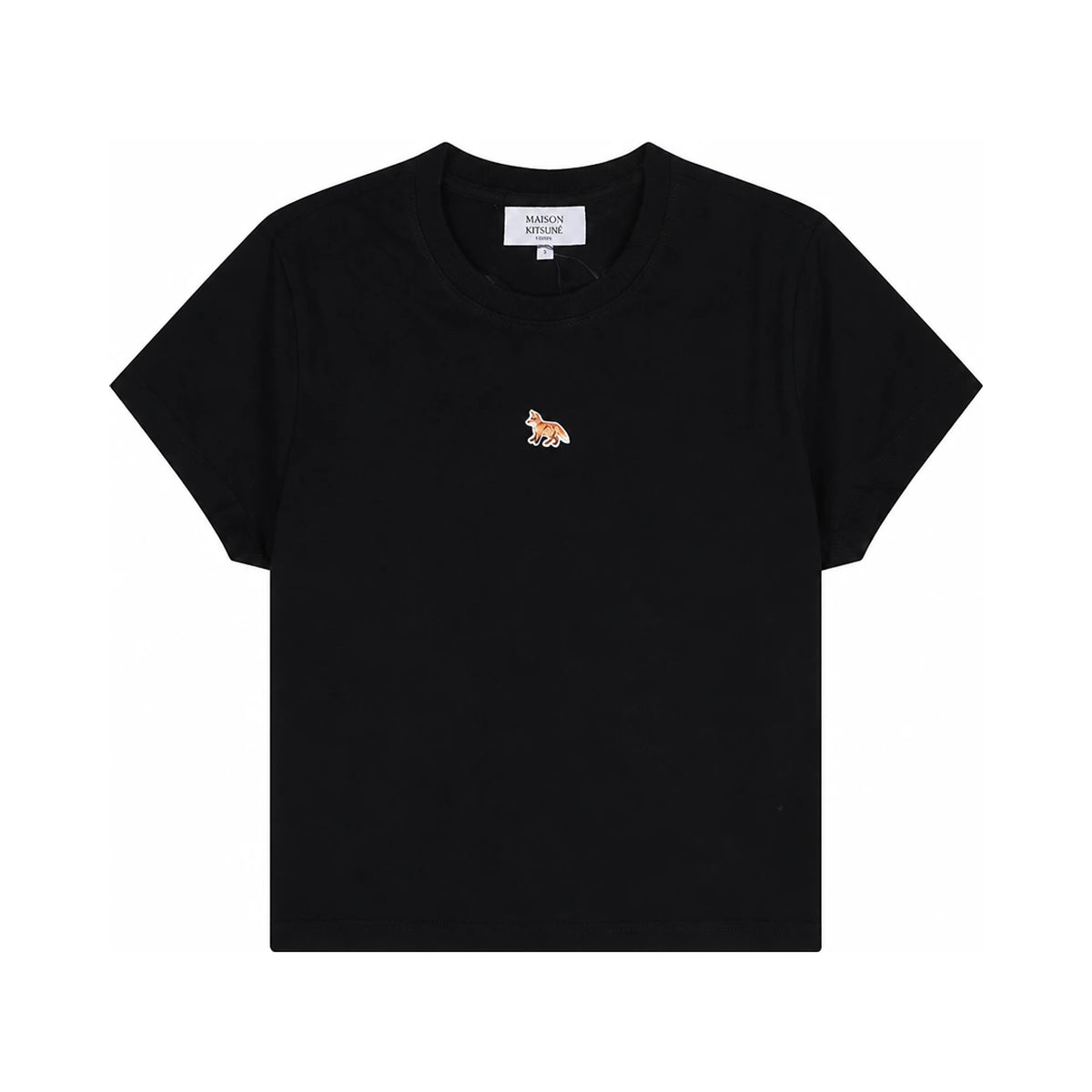 Maison Kitsune Baby Fox Logo Short Sleeve T-Shirt for Women