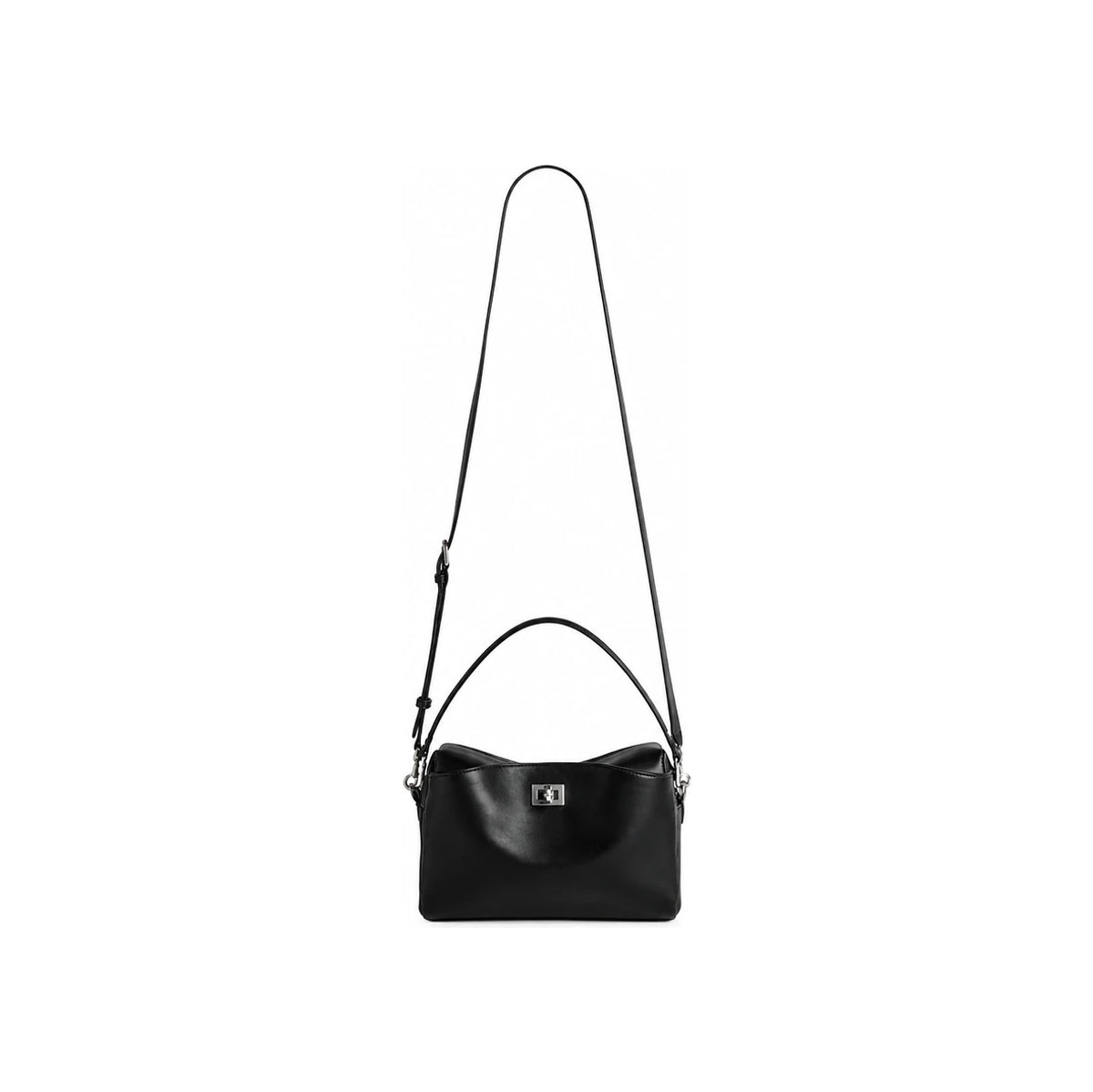 BALENCIAGA Rodeo Camera Bag Black Leather Crossbody Bag Unisex