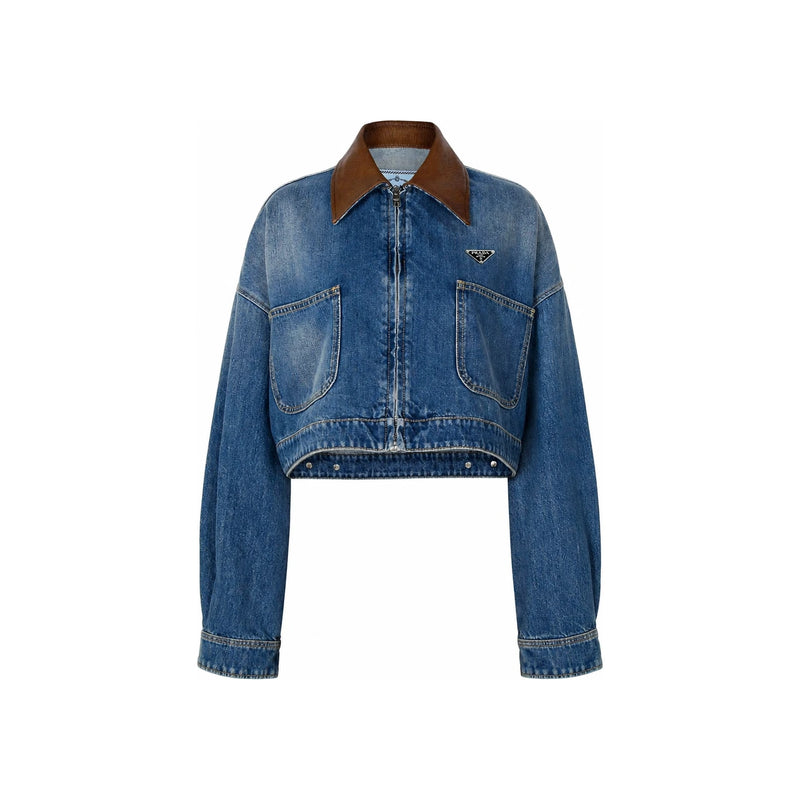 PRADA Cropped Denim Jacket