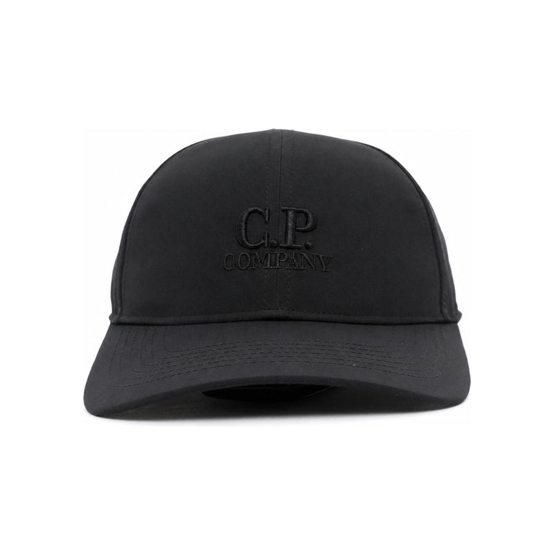 CP Company Chrome Goggle Baseball Cap Black Unisex Acce 19CMAC116 A 005904 A 999