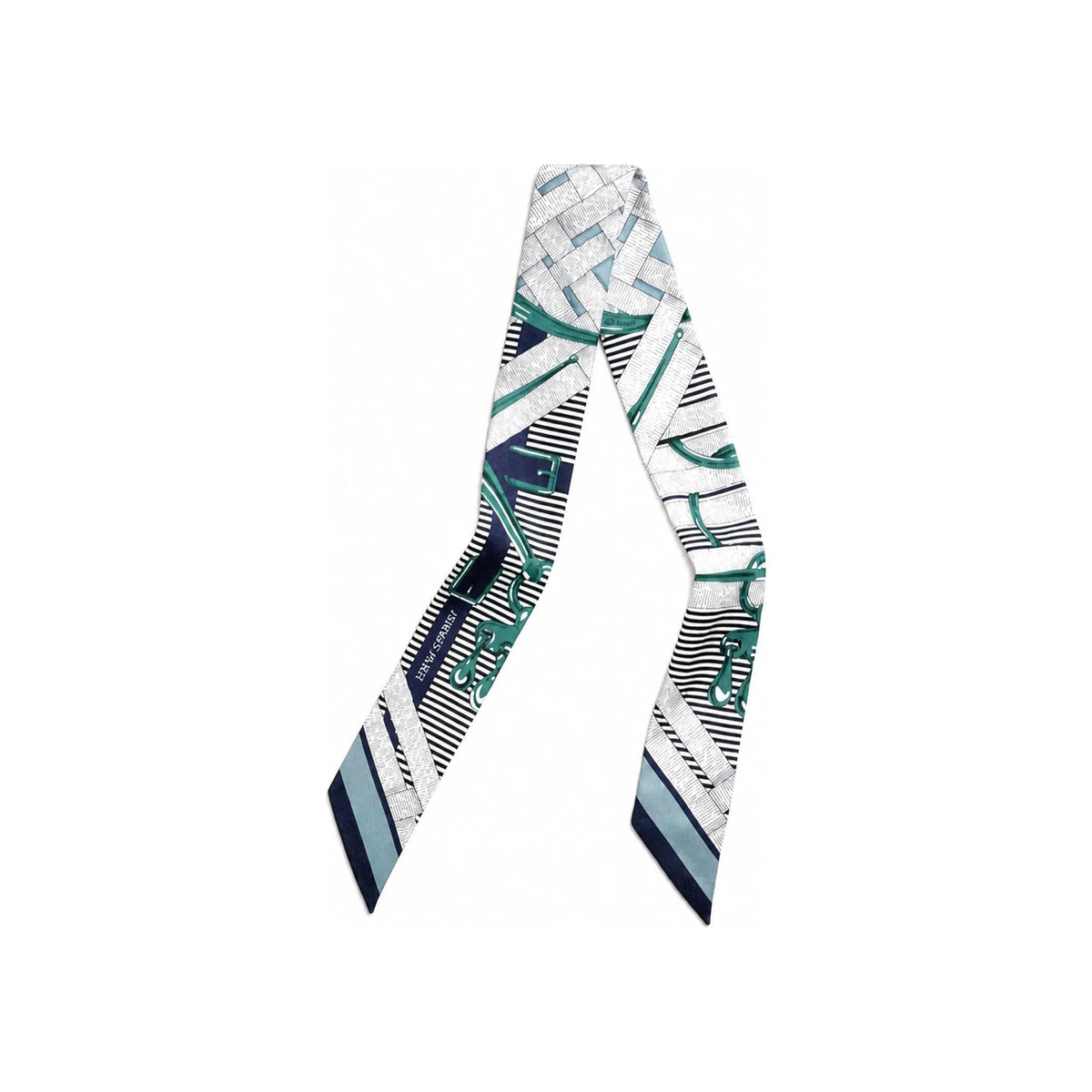 HERMES Silk Twill Mos A Jouet Chemi se Caban Scarf H063419S 23