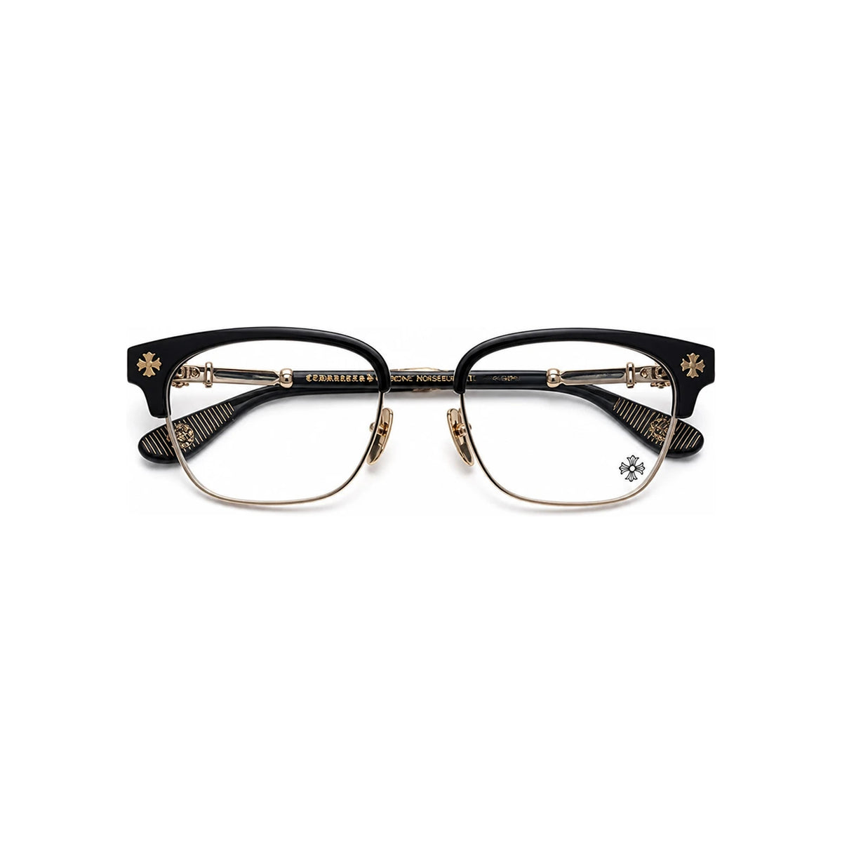 Chrome Hearts Black Gold Plate Bonennoisure 1 Eyeglasses