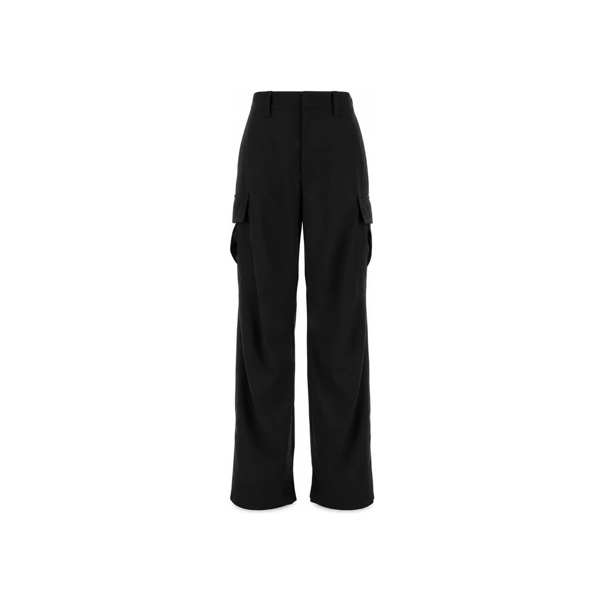 Bottega Veneta Black Cotton Cargo Pants