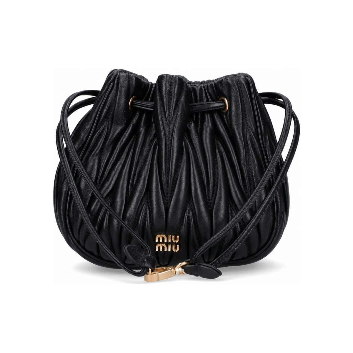 Miu Miu Matelassé Nappa Leather Pouch Shoulder Bag 5ND022 AFPP F0002