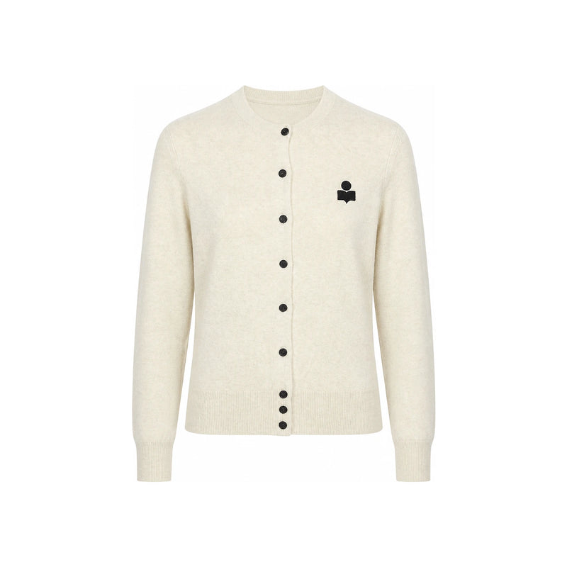 Isabel Marant Mona Wool Cardigan Ivory