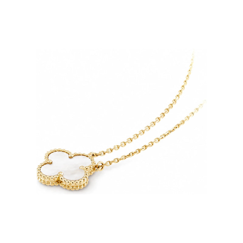 Aimé Leon Dore Mother of Pearl Vintage Alhambra Pendant Necklace