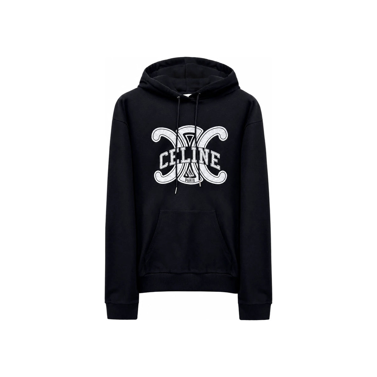 CELINE Triomphe Logo Hooded Sweatshirt for Men RY0JH670Q