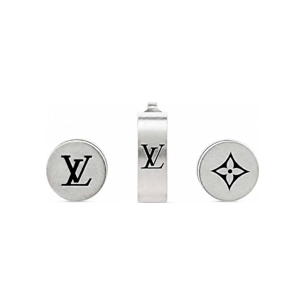 Louis Vuitton LV Taylor Earrings Silver 925 Sterling M02028