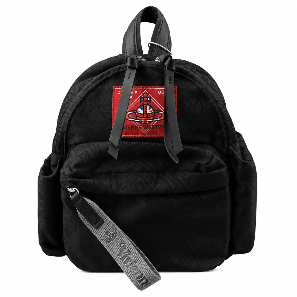 Vivienne Westwood George Small Backpack Black Leather