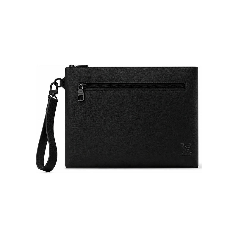 Louis Vuitton Takeoff Pouch Black Tote Bag for Men M25955
