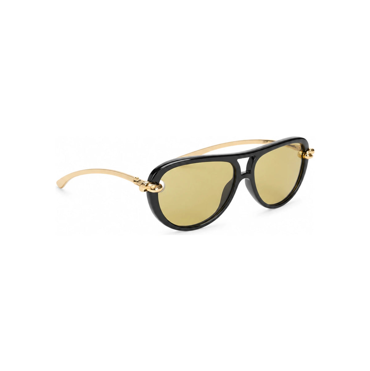 Bottega Veneta Black Acetate Cat-Eye Sunglasses