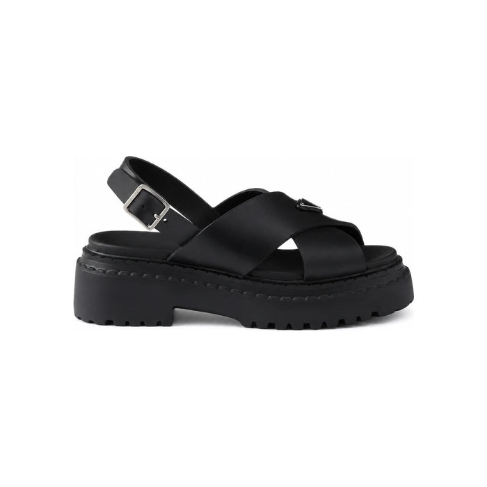 PRADA Rubber Black Women’s Sandals 1X102O 3LKK F0002
