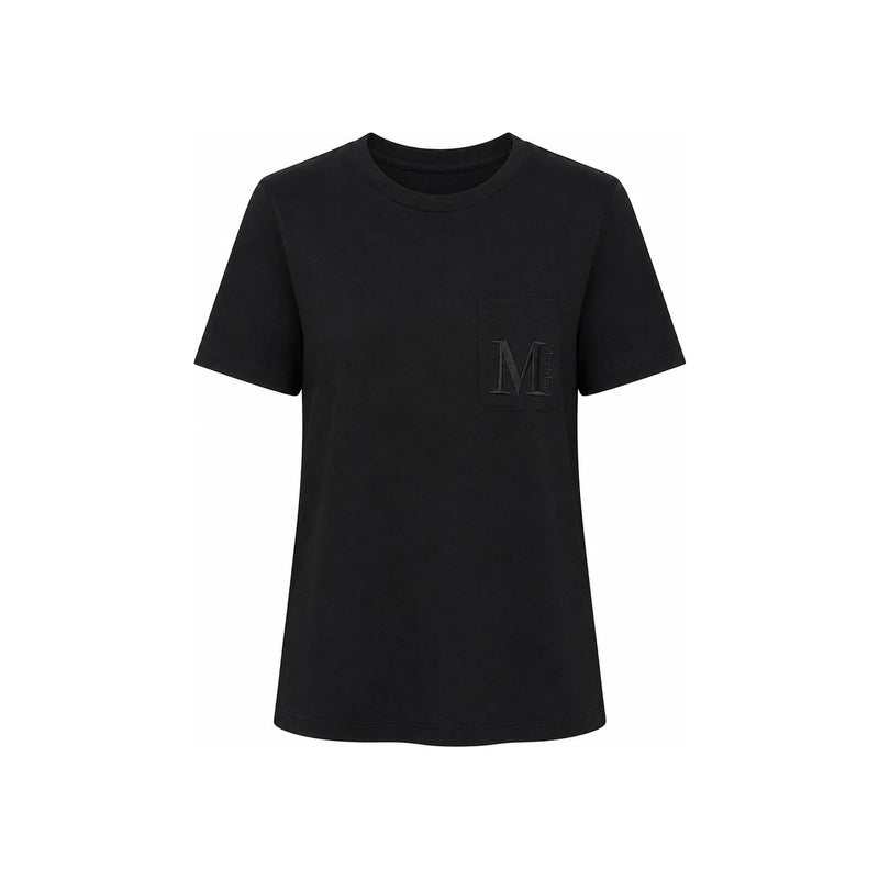Max Mara MADERA Embroidered Logo T-Shirt White 252997 6011