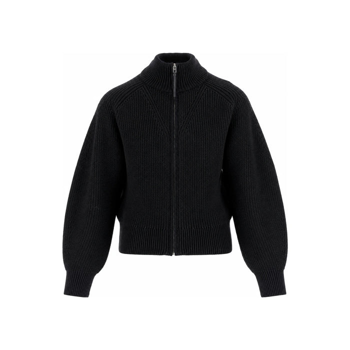 JACQUEMUS Black Zip-Up Knit Cardigan CDM00569 AK00275990