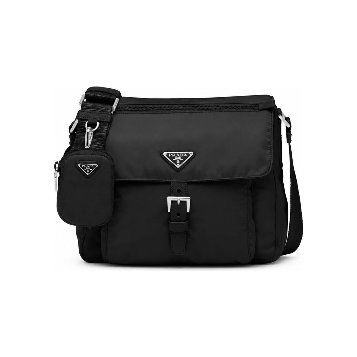 PRADA Re-Nylon Shoulder Bag with Triangle Logo 1BD994 RV44 F0002