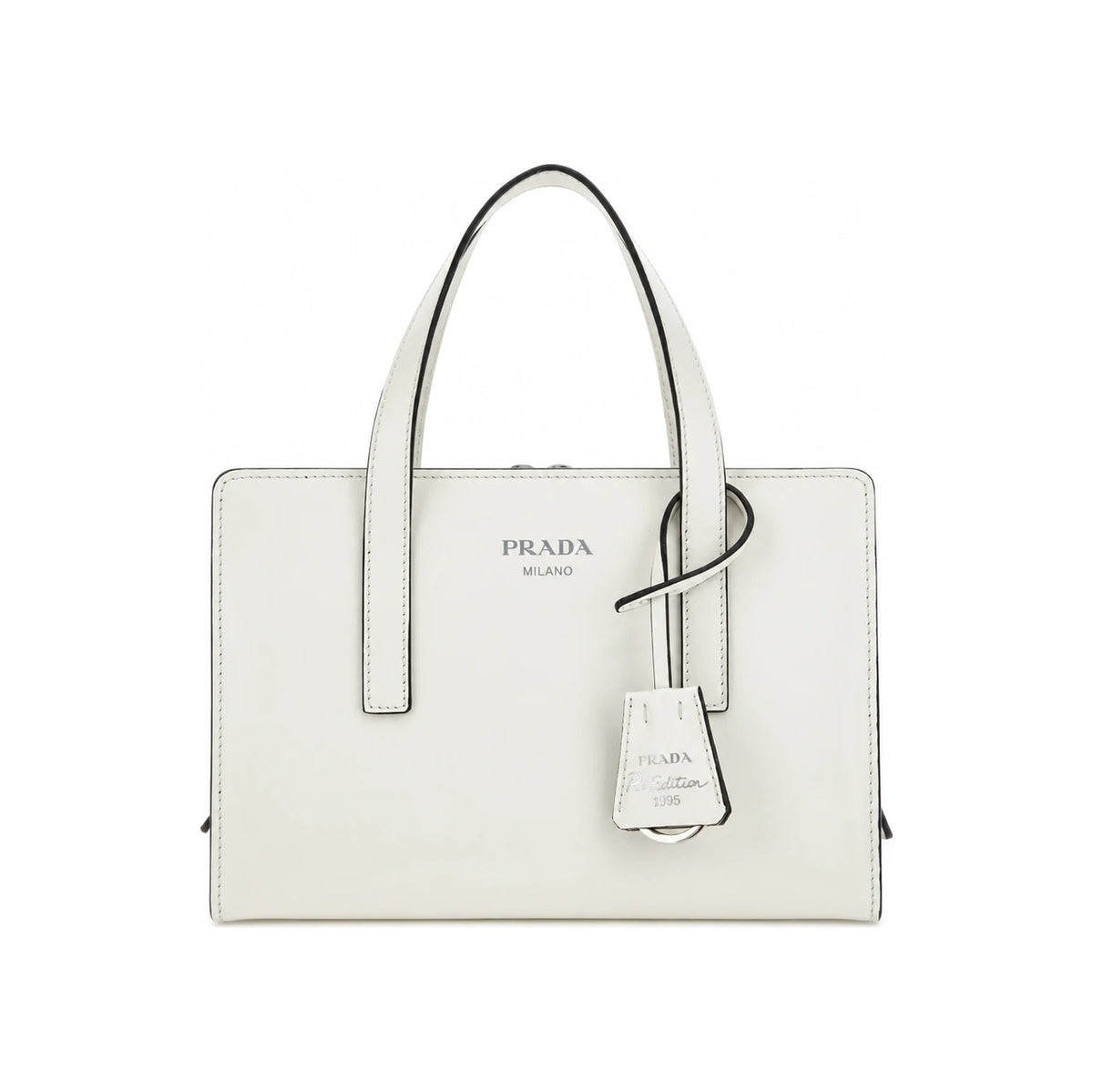 PRADA Black Leather Tote Bag