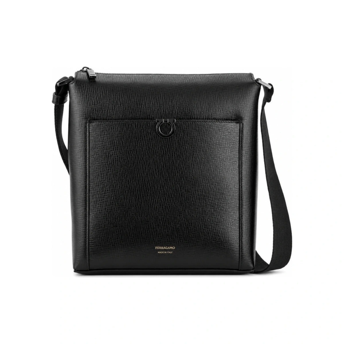 Ferragamo Gancini Leather Crossbody Bag for Men