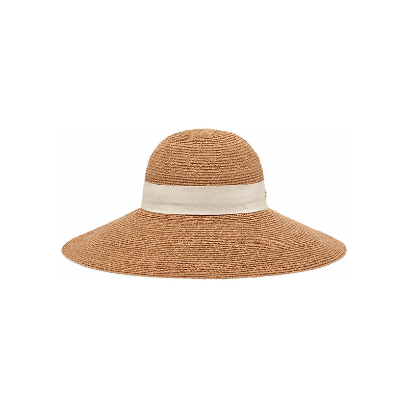 HELEN KAMINSKI Cream Raffia Cloche Bucket Hat for Women HAT51546 NUCR