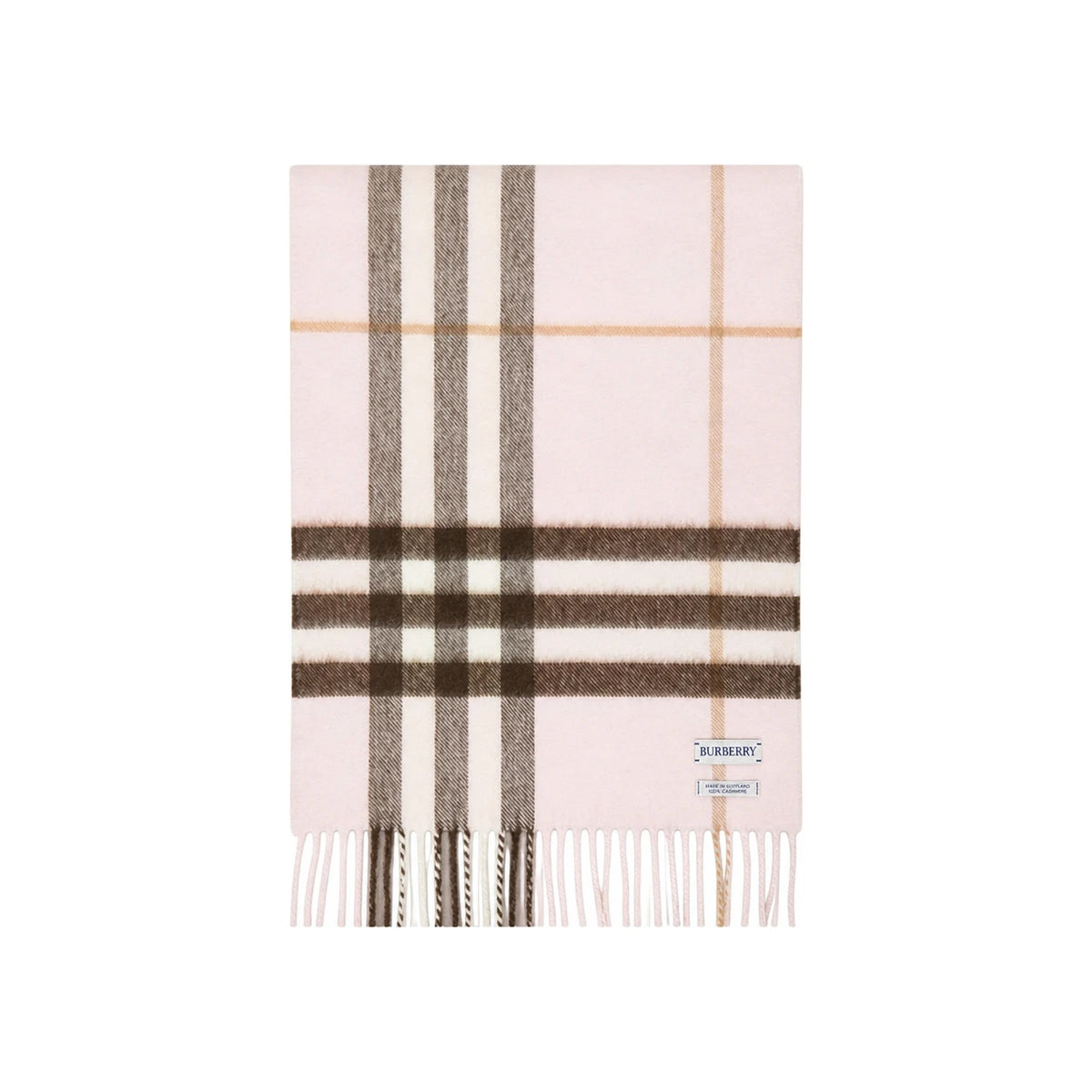 BURBERRY Giant Check Cashmere Scarf Pink 8113947