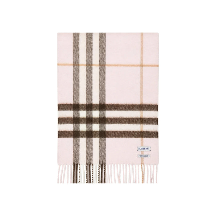 BURBERRY Giant Check Cashmere Scarf Pink 8113947