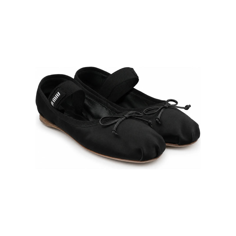 Miu Miu Satin Strap Ballerina Flats 5F794D QU6 F0002