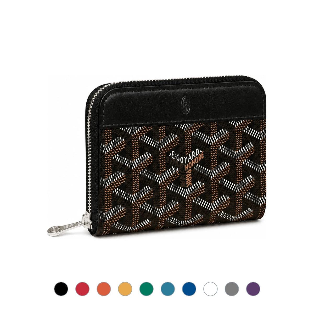 GOYARD Black Matignon PM Leather Card Holder Wallet for Wome MATIGNPMLTY 01CL01P