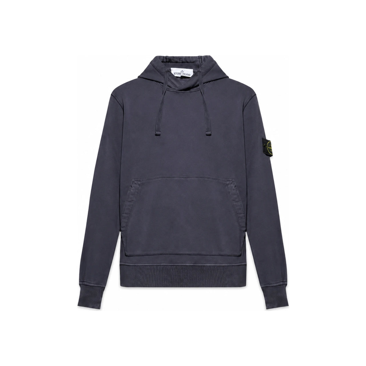 STONE ISLAND Organic Cotton Hooded Sweatshirt with Patch Badge