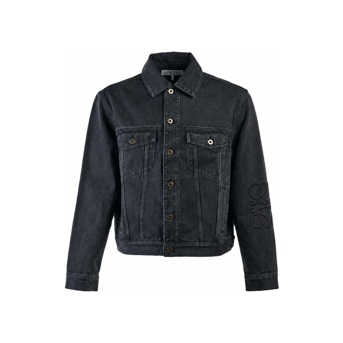 LOEWE Men’s Anagram Denim Jacket Black H526 Y50W40