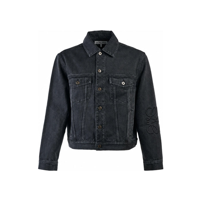 LOEWE Men’s Anagram Denim Jacket Black H526 Y50W40