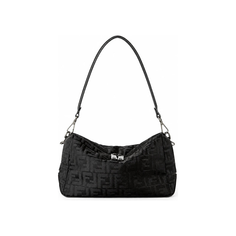 FENDI Square FF Louis Medium Crossbody Bag Black