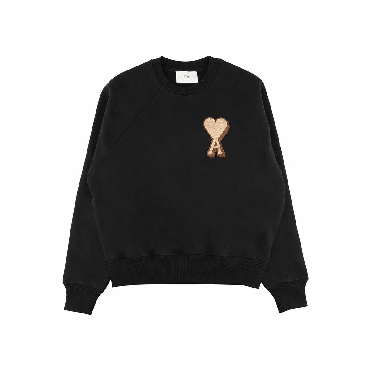 AMI Heart Logo Cotton Sweatshirt USW771 747 001