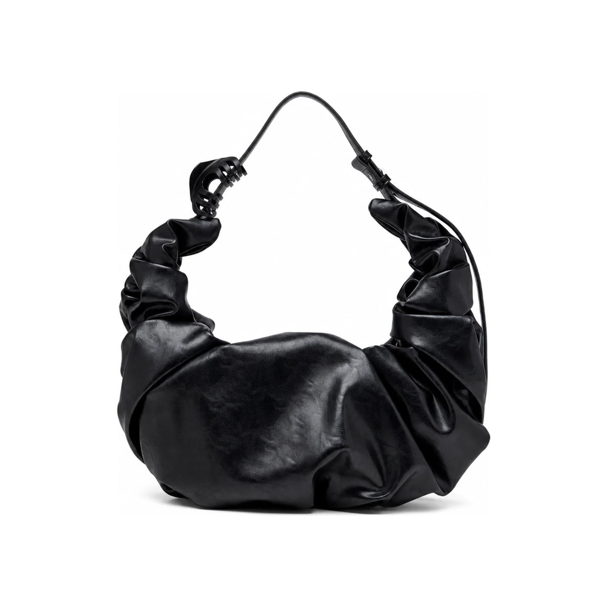 DIESEL Black Leather Shoulder Bag