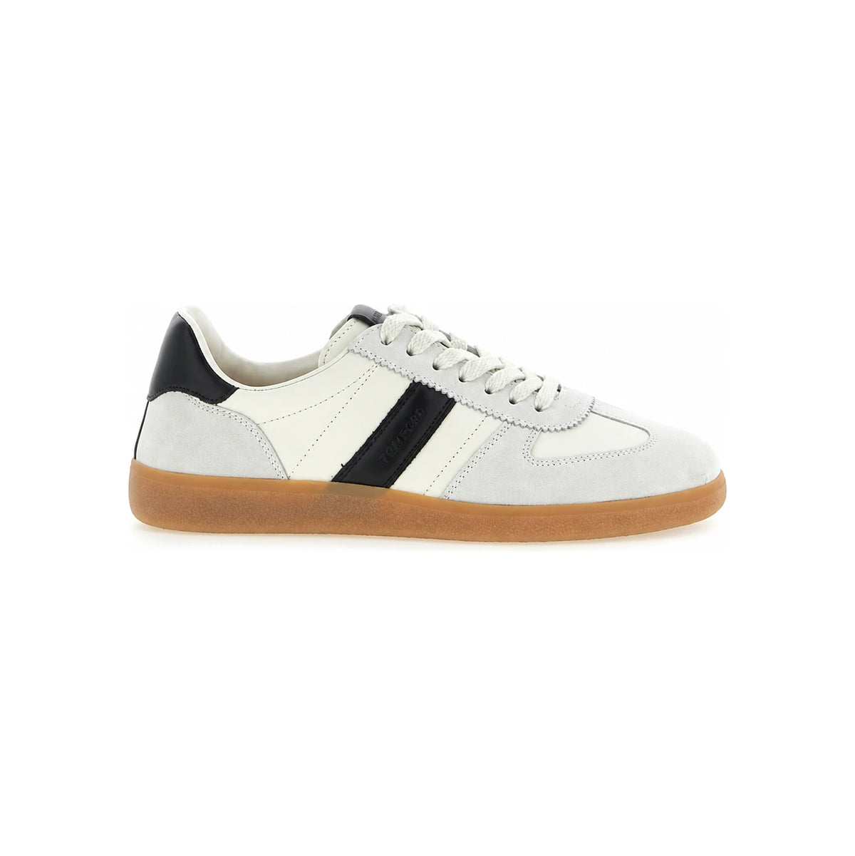 TOM FORD Suede Smooth Leather T Low-Top Sneakers