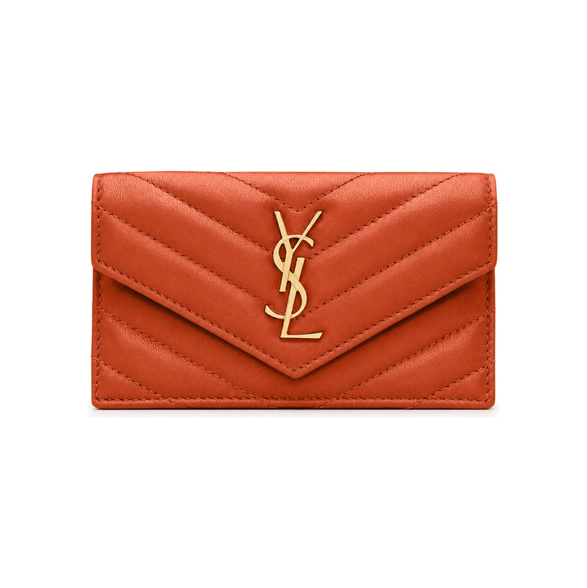 Saint Laurent Lambskin Cassandre Fragments Flap Card Case Card 612808 AAA44 7993
