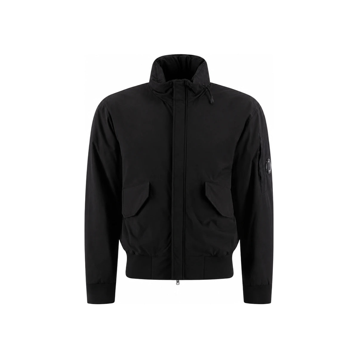 CP Company Men’s Pro-Tek Hooded Jacket Dove Gray Lens Badge