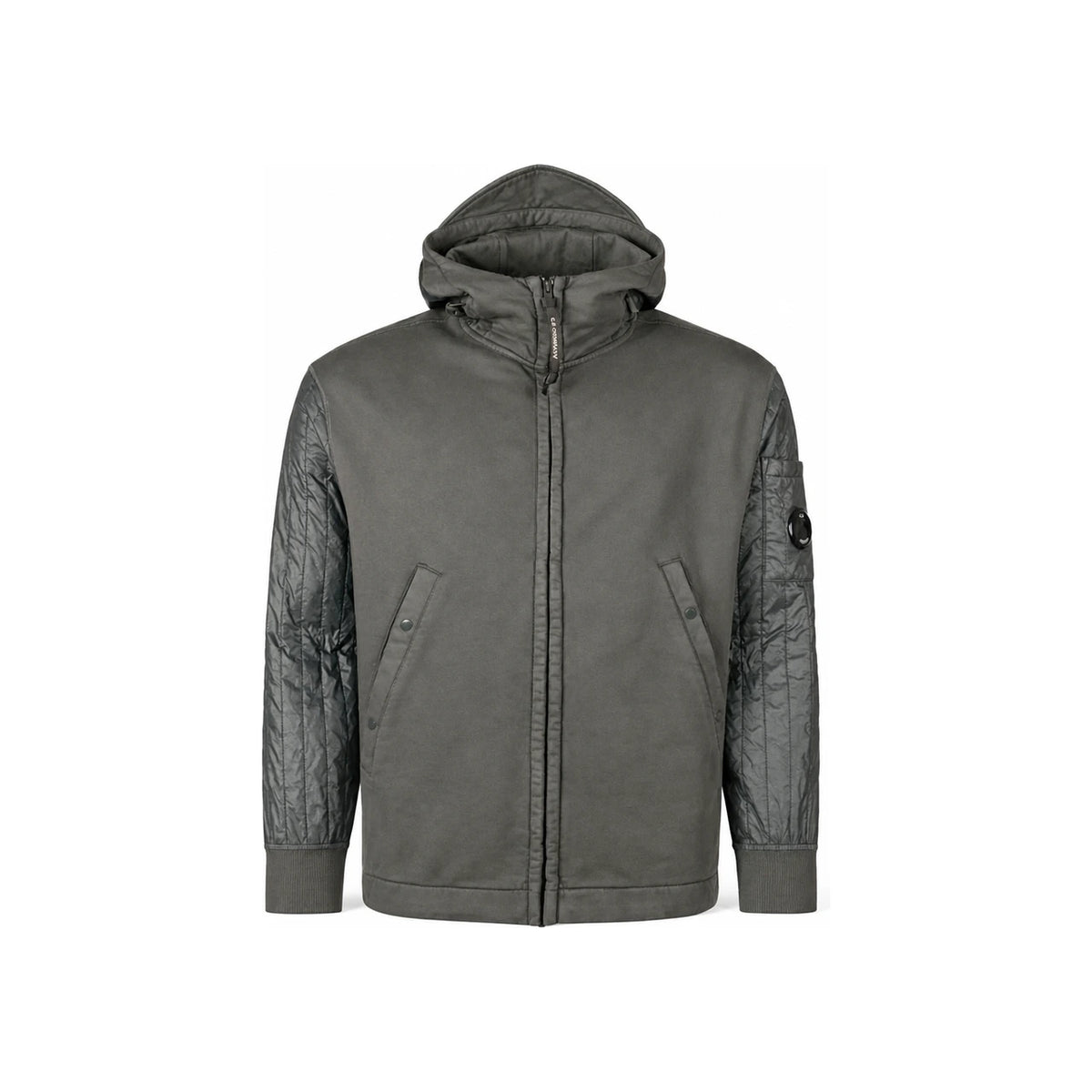 CP Company Diagonal Raised Fleece Hooded Sweatshirt 19CMSS054A 005835M 978