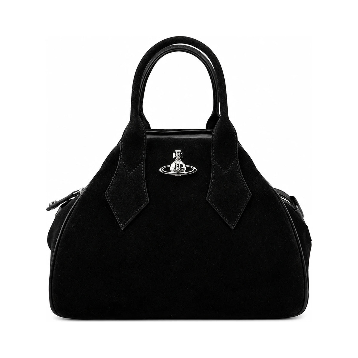 Vivienne Westwood Yasmin Medium Leather Tote Bag Black